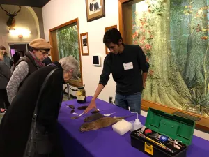 Giving an outreach presentation at the LSU Museum of Natural Science