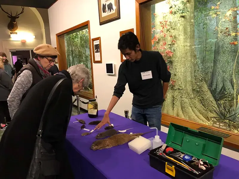Heru Handika giving outreach presentation at LSU Museum of Natural History